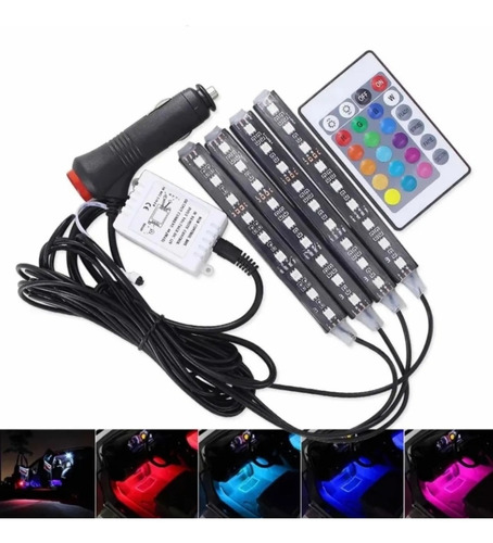 Luces Led Para Carro Tunning, Piso, Interior Rgb, Control