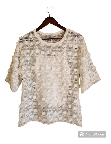 Remera Zara Tul Mz24 - Talle S