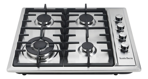 Parrilla Gas Kutchen Kpg32560s 4 Quemadores Acero Inox. 60cm Color Plateado