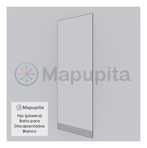 Fijo (pilastra) Blanco De Mampara Sanitaria 60x180