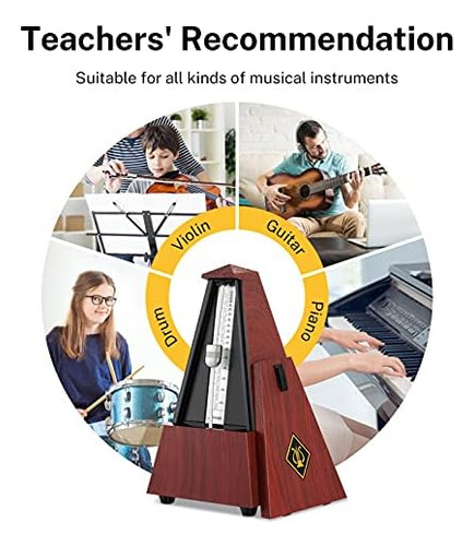 Metrónomo Mecánico Donner Dpm-1 Para Músico, Guitarra, Piano