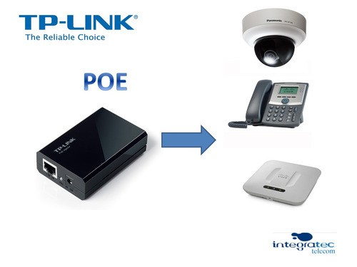 Inyector Poe Tp Link Tl-poe150s Poe+ 802.3af  Max 48vcd Gtia