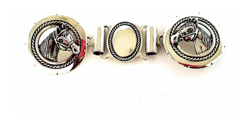 Yunta De Plata Caballos. Sg- Joyería