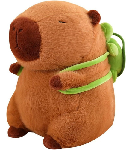 Peluche Capibara Mochila Tortuga De Algodon