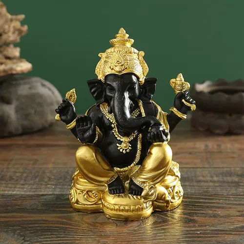 Estatuilla Rara De Ganesha Elefante Dios Buda Decorativa