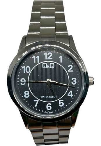 Reloj Q&q Hombre C11a-508py Pulsera Color de la correa Plateado Color del fondo Negro C11A-508PY