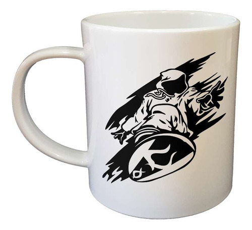 Taza Plastico Silueta Persona Saltando Parkour Dibujo M0