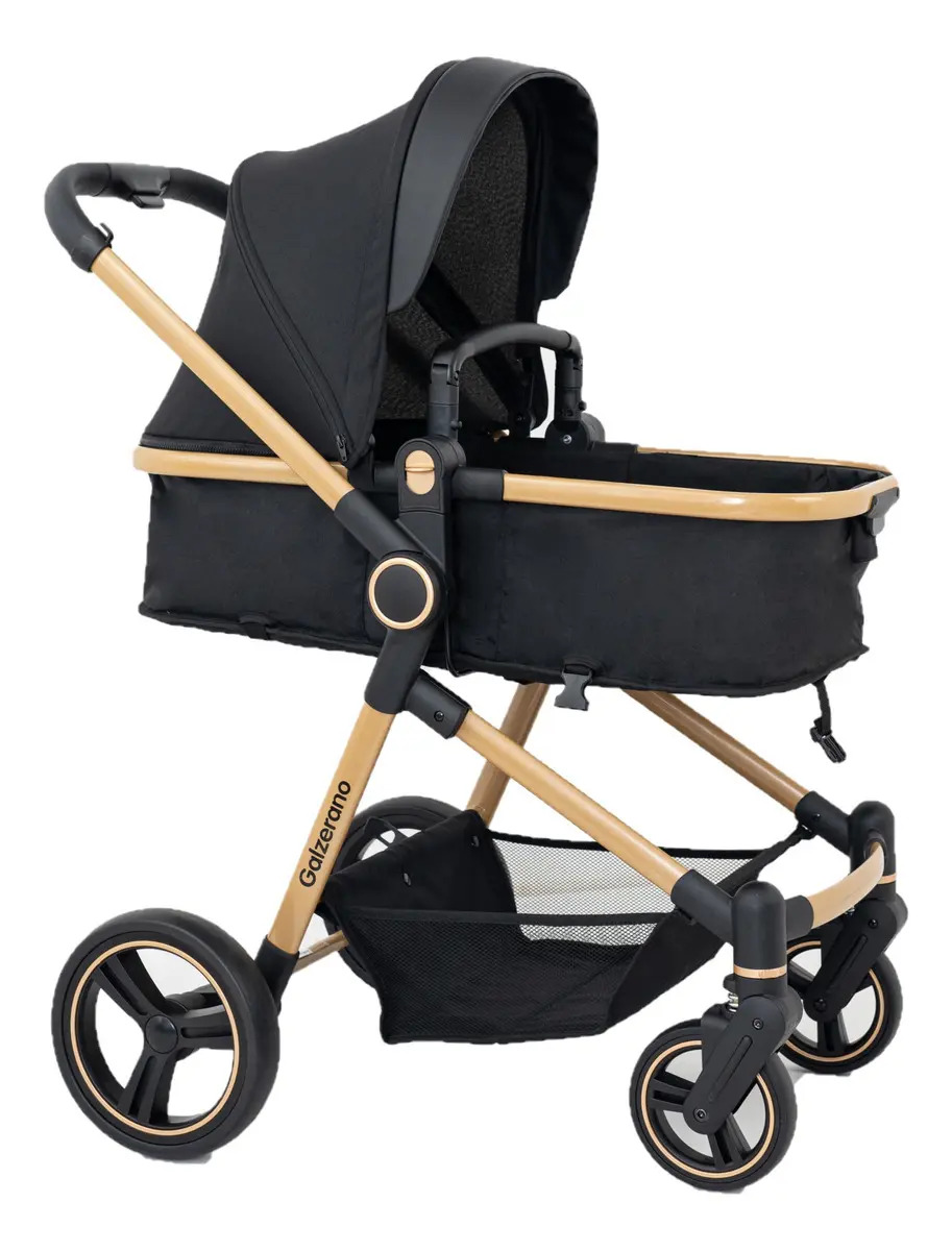 Carrinho De Bebê Ivy Gold Galzerano Gold/preto Gold / Preto