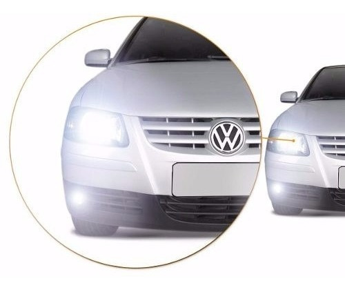 Kit Farol Milha Gol G4 2014 13 12 11 10 + Super Led H3 6000k