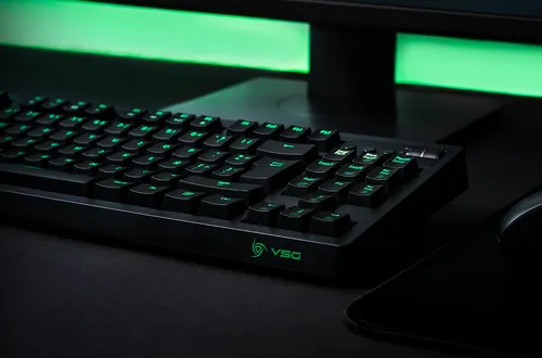 Teclado Gamer Vsg Quasar Rgb Outemu Brown Color Negro