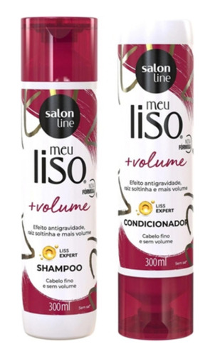Salon Line Shampoo Y Acondicionador Mue Liso + Volumen 