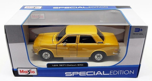 1971 Datsun 510 Amarillo Maisto Esc 1:24