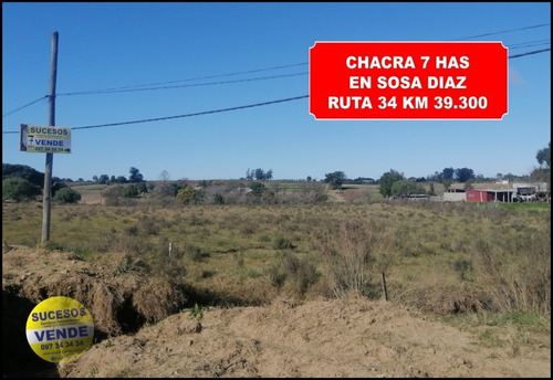 Vende Chacra De 7 Has En Camino Sosa Diaz A 230 Metros De La Ruta 34 Km 39.300