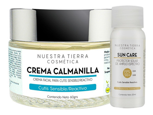 Crema Calmanilla 60grs Tipo de piel Cutis Sensible Reactivo Nuestra Tierra Cosmética