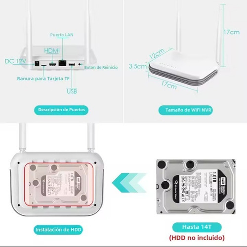 Grabadora De Cámaras De Seguridad Wifi 4 Ch Icsee