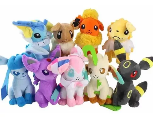 ellos Instituto Malversar Peluches Pokemon Evoluciones Eevee Pack9