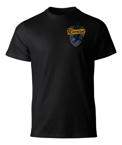 Playera Negra Ravenclaw Escudo Harry P Moda