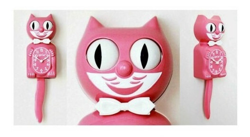 Reloj De Pared Strawberry Kit Cat Clock - A Pedido_exkarg Negro