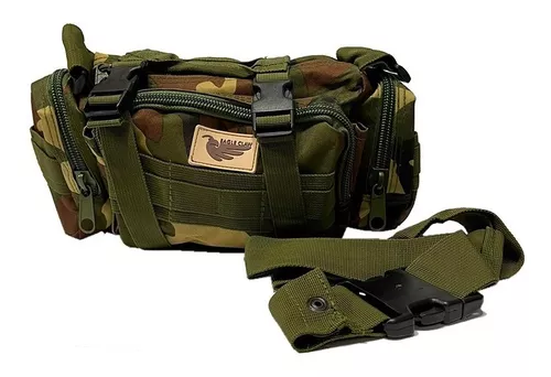 Riñonera Bandolera Tactica Con Sistema Molle Camelback Lona