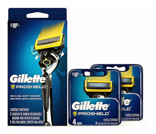 Gillette Fusion Máquina Para Afeitar Máquina + 8 Cartuchos