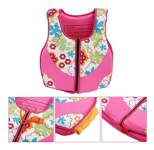 Imagen 5 de 10 de Chaleco Salvavidas Portátil De Neopreno Para Niños
