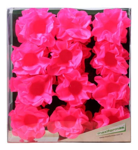 Forminha Happy Papel Seda Neon Rosa