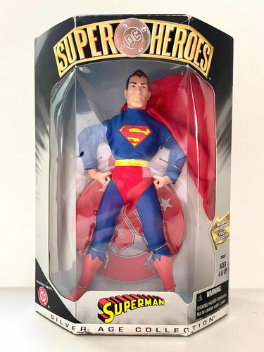 Figura Dc Comics Superman Súper Héroes Silver Age Collection