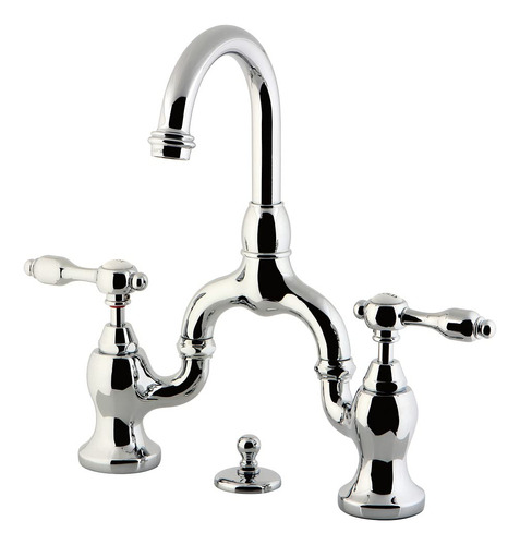 Grifo Lavabo Puente Alcance Boquilla 4 5 8  Laton Cromado