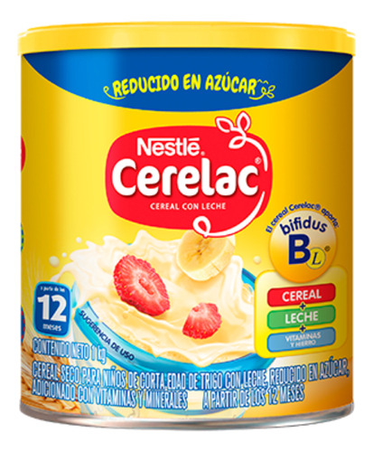 Cereal con leche infantil Nestle Cerelac® lata 1 kg