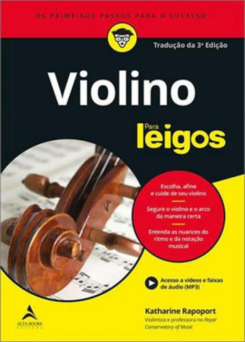 Violino Para Leigos, De Rapoport, Katharine. Editora Alta Books, Capa Mole Em Português