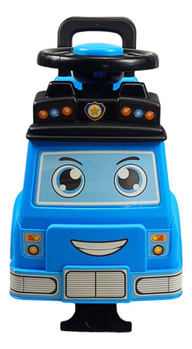 Montable Para Niños Carrito Oficios Correpasillos De 53 cm Color Azul