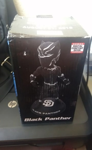 2018 Bda Marvel San Diego Padres Black Panther Bobblehead 