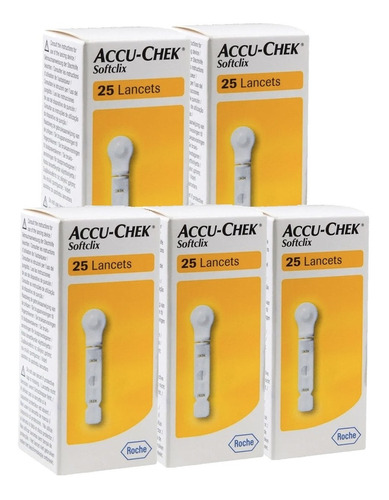 Accu - Chek Lancetas Softclix Paquete Con 125 Lancetas