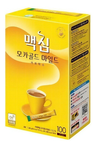 Café Coreano Maxim Mocha Gold Mild 1 Caja 100 Sobres 12g C/u