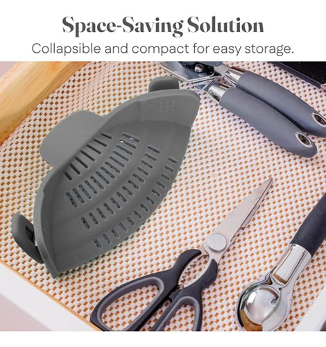 Kitchen Gizmo Snap N Strain - Colador De Silicona Ajustable