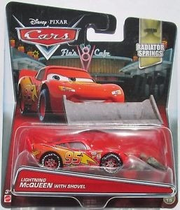 Disney Cars Rayo Mc Queen Con Pala Radiator Spring Mattel