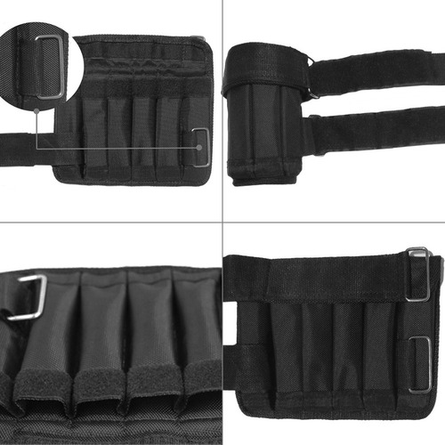 Aa 2 Packs Pesas Ajustables Muñequeras Oxford Para