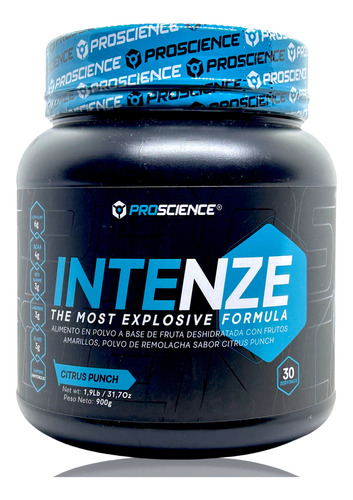 Intenze Preentreno 900 G Citrus Proscience Creatina Hcl