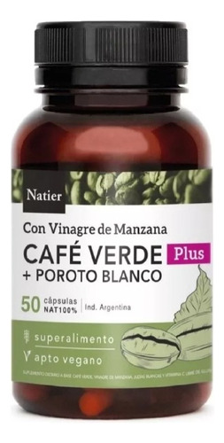 Café Verde Plus Adelgazante Capsulas X 50 Capsulas - Natier