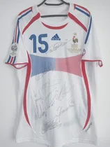 Comprar Camisa França Final Copa 2006 #15 Thuram Autografada Elenco