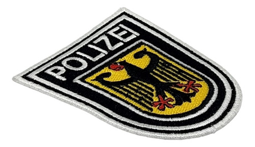 Parche Bordado Polizei 8x6.5 Cm Contactel