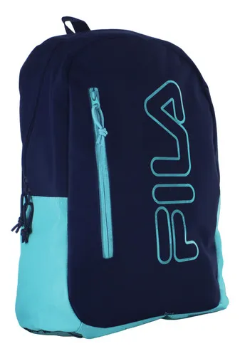 Fila Mochila Escolar Sport Casual Back Clases Unisex 86913 Color Azul