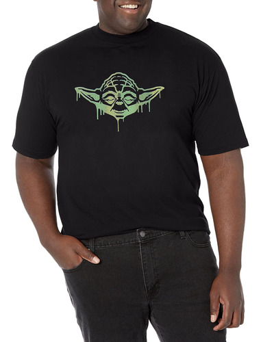 Star Wars & Tall Oozing Yoda - Polera De Manga Corta Para 