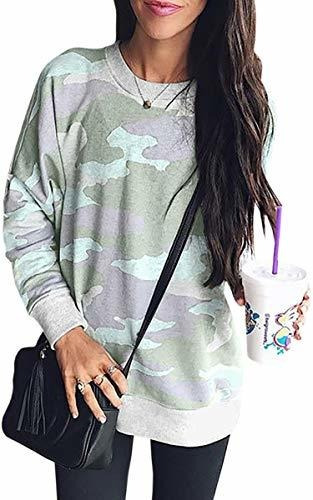 Ecowish Blusa De Manga Larga Con Estampado De Leopardo Infor