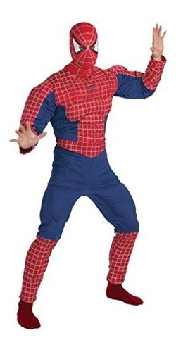 Disfraz Hombre - Disfraz De Spiderman Muscle Chest Para Adul