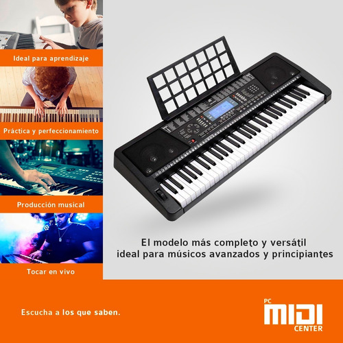 Imagen 3 de 10 de Teclado Órgano Electrónico Mk939 61 Teclas Sensitivo