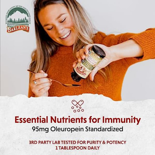 Barlean's Organic Oils Olive Leaf Complex Immune Support Liq