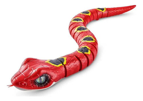 Robo Alive Cobra Vermelha Rasteja E Emite Luz - Candide