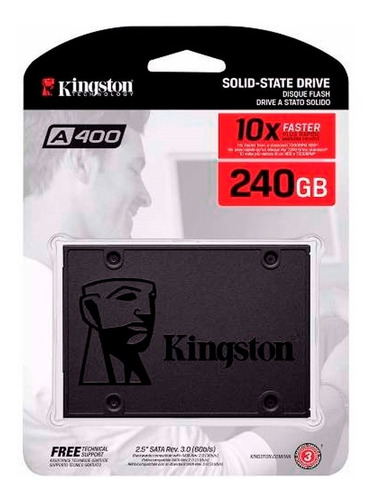 Imagen 6 de 7 de Disco Rigido Ssd 240gb Kingston A400 Sata 3