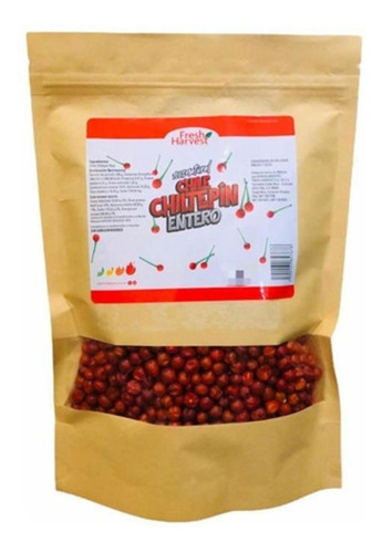 1/4 Kilo De Chile Chiltepín Rojo Bolsa Fresh Harvest